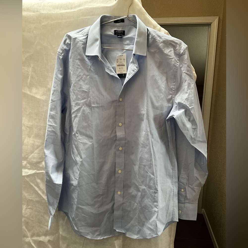 J. Crew Factory Men's Light Blue Dress Shirt
